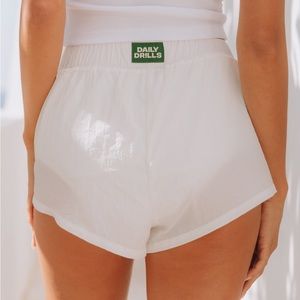 Brand New With Tags Daily Drills Super Bounce Short White